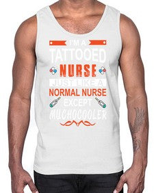 nurse tshirt 1214#- nurse- Cotton Tank