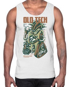 old tech 967#- art pop art- Cotton Tank