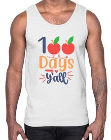 one hundred days yall 589#- one hundred days- Cotton Tank