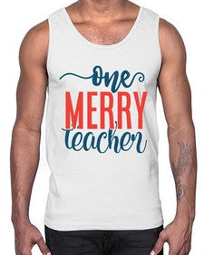 one merry teacher Style 327#- teacher- Cotton Tank
