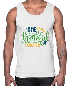 one thankful teacher Style 334#- teacher- Cotton Tank