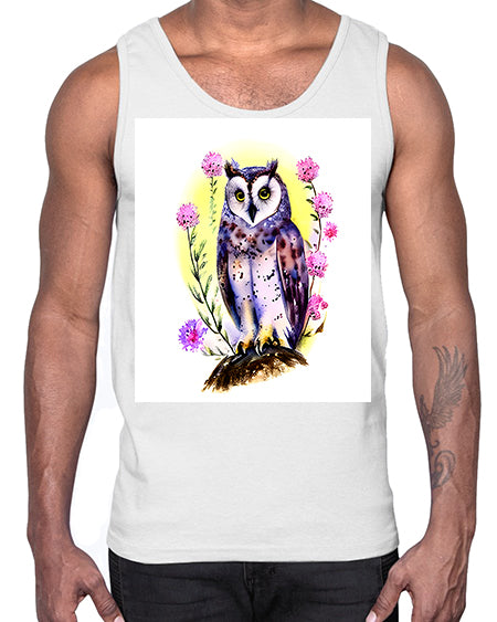 owl 18#- owl- Cotton Tank