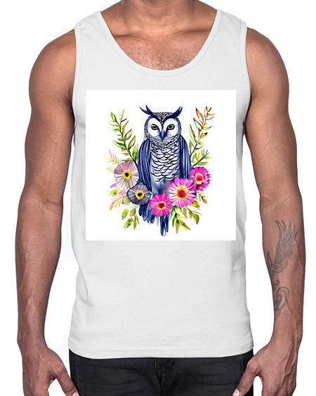 owl 20#- owl- Cotton Tank