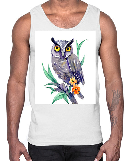 owl 28#- owl- Cotton Tank
