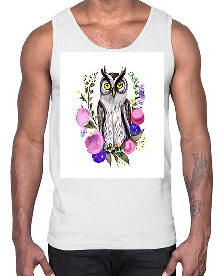 owl 5#- owl- Cotton Tank