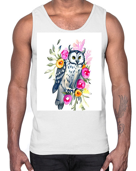 owl 8#- owl- Cotton Tank