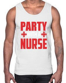 party with nurse 1300#- nurse- Cotton Tank