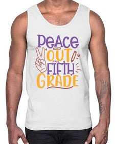 peace out fifth grade 618#- fifth grade- Cotton Tank