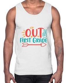 peace out first grade 623#- first grade- Cotton Tank