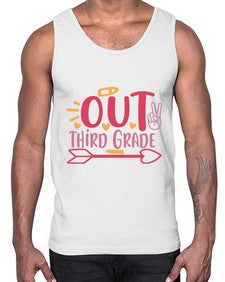 peace out third grade 647#- third grade- Cotton Tank