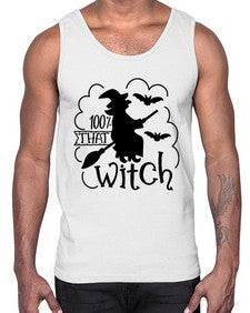 percent that witch 55#- witch- Cotton Tank