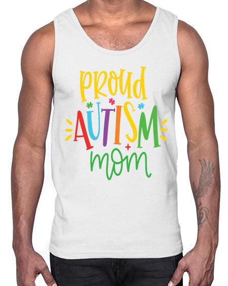 proud autism mom Style 35#- autism- Cotton Tank