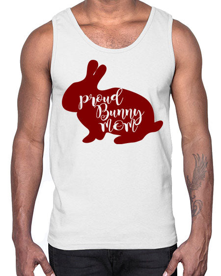 proud bunny mom- rabbit- Cotton Tank
