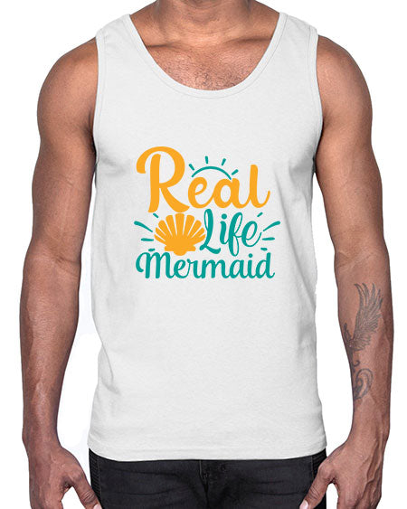 real life mermaid Style 79#- summer- Cotton Tank