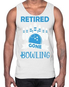retired gone bowling bowlers 830#- bowling- Cotton Tank