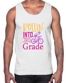 rollin into third grade 782#- third grade- Cotton Tank