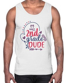 second grade dude 815#- second grade- Cotton Tank