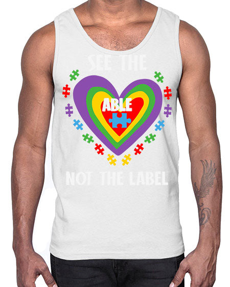 see the able not the 115#- autism- Cotton Tank