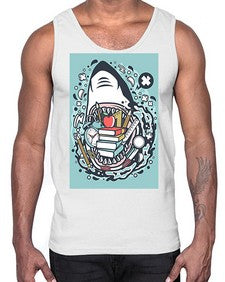 shark school 871#- general school- Cotton Tank