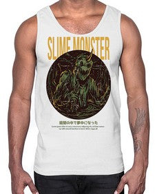 slime monster 1075#- art pop art- Cotton Tank