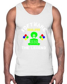 software developer the legend 16#- computer- Cotton Tank