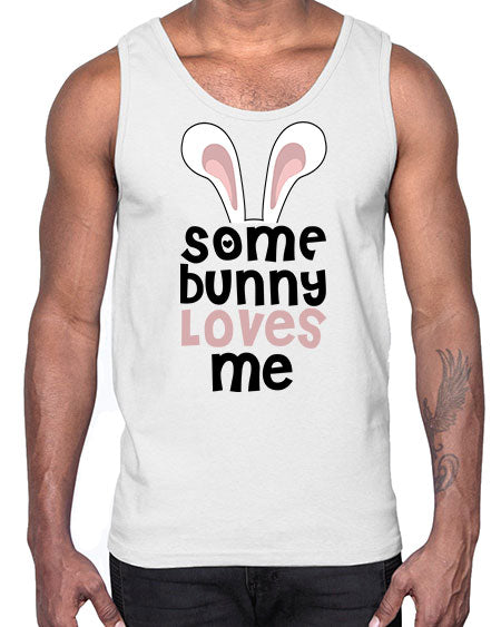 some bunny loves me- rabbit- Cotton Tank