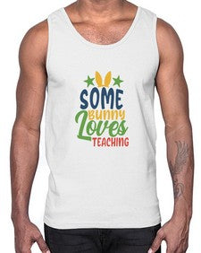 some bunny loves teaching Style 359#- teacher- Cotton Tank