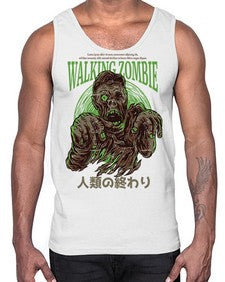 source walking zombie 1103#- art pop art- Cotton Tank