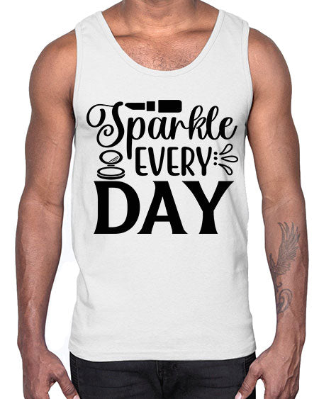 sparkle every day 18#-makeup Cotton Tank