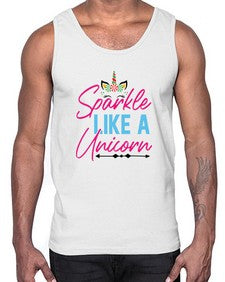sparkle like a unicorn 416#- unicorn- Cotton Tank