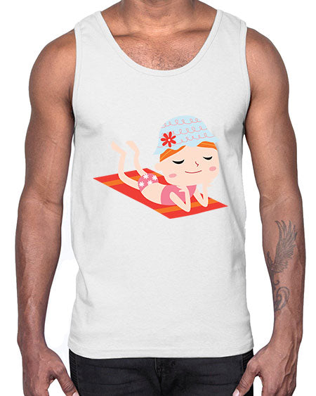 summer characters 59#- summer- Cotton Tank