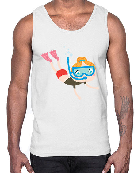 summer characters 61#- summer- Cotton Tank