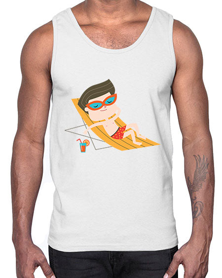 summer characters 62#- summer- Cotton Tank