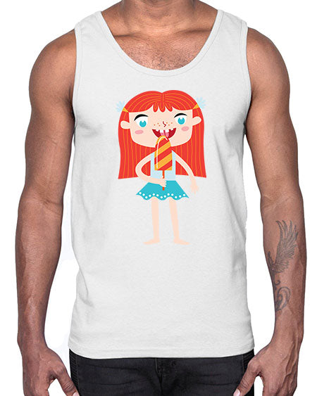 summer characters 64#- summer- Cotton Tank