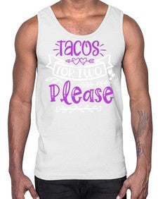 tacos for two please 1606#- tacos- Cotton Tank