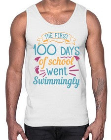 the first one hundred days of school went swimmingly 940#- one hundred days- Cotton Tank