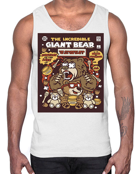 the incredible bear 271#- bears - animals- Cotton Tank