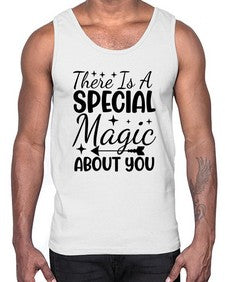 there is a special magic about you 435#- unicorn- Cotton Tank