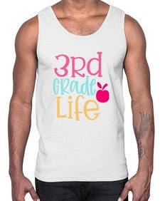 third grade life design 966#- third grade- Cotton Tank