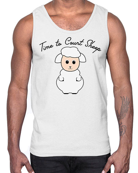 time to count sheep- sheep- Cotton Tank