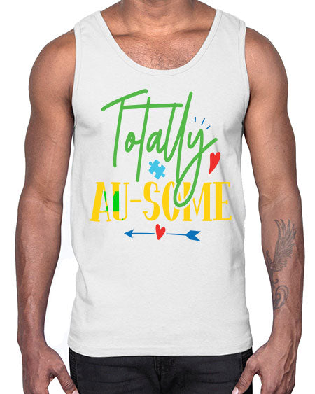 totally ausome Style 1#- autism- Cotton Tank