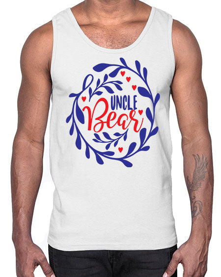 uncle bear 281#- bears - animals- Cotton Tank