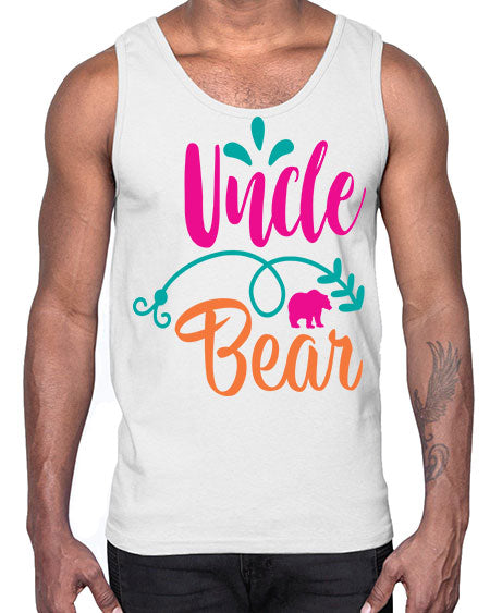 uncle bear 283#- bears - animals- Cotton Tank