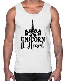 unicorn it heart 466#- unicorn- Cotton Tank