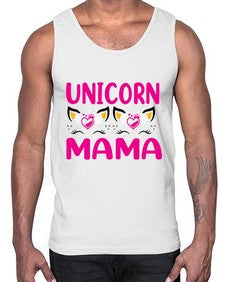 unicorn mama 473#- unicorn- Cotton Tank
