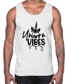 unicorn vibes 509#- unicorn- Cotton Tank
