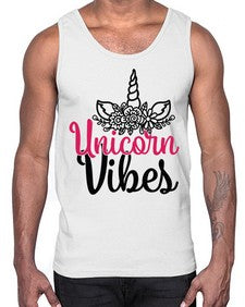 unicorn vibes 512#- unicorn- Cotton Tank