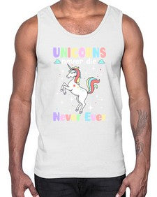 unicorns never die never ever 539#- unicorn- Cotton Tank