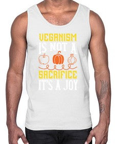 veganism is not a sacrificeits a joy 454#- vegan- Cotton Tank