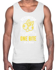 veganism saving millions one bite at a time 455#- vegan- Cotton Tank